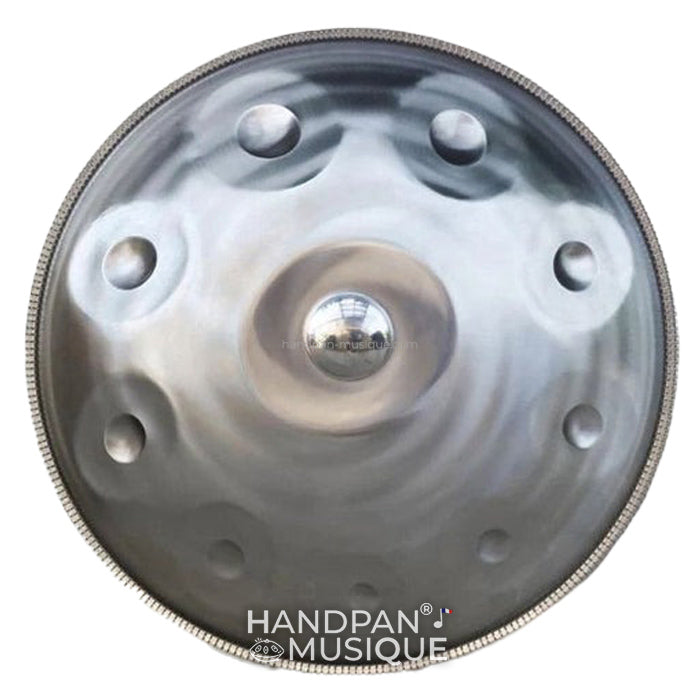 handpan instrument d kurd argente, achat hang drum instrument 10 notes